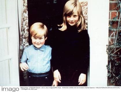 PRINCESS DIANA with her brother Charles Spencer. - ZUMAg49