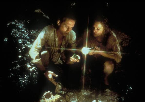 Auf der Jagd nach dem grünen Diamanten Michael Douglas Kathleen Turner, Copyright: TBM UnitedArchives06220446