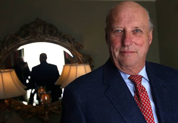 Oct. 15, 2011 - St. Paul, Minnesota, U.S. - King HARALD V of Norway made several stops in Minnesota during his visit that he made in October with Queen Sonja. - ZUMAm42_