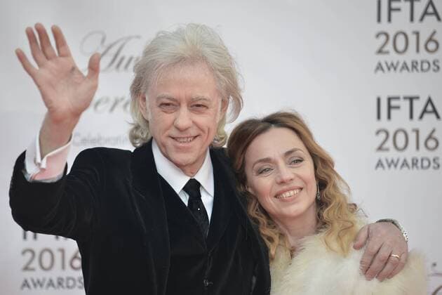 April 9, 2016 - Dublin, Ireland - Bob Geldof and his wife Jeanne Marine attend the 2016 IFTA Film & Drama Awards at Mansion House in Dublin..Dublin, Ireland, on Saturday 9 April 2016. Dublin Ireland  - ZUMAn230
