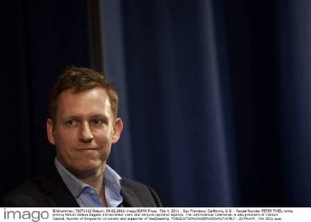 Feb 4, 2011 - San Francisco, California, U.S. - Paypal founder PETER THIEL ranks among Silicon Valleys biggest entrepreneur stars and venture capitalist legends. The controversial Liberterian is also president of Clarium Capital, founder of Singularity University and supporter of SeaSteading. - ZUMAw49_
