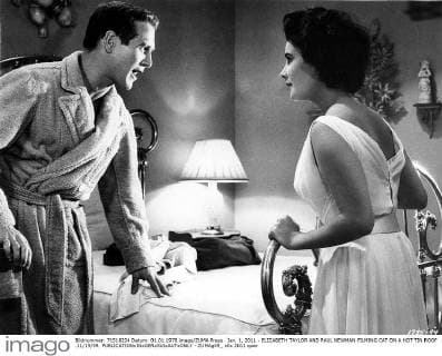 Jan. 1, 2011 - ELIZABETH TAYLOR AND PAUL NEWMAN FILMING CAT ON A HOT TIN ROOF .11 19 59. - ZUMAg49_