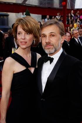 Mar. 07, 2010 - Hollywood, California, United States - Actor Christoph Waltz and partner Judith Holste arrive at the 62nd Annual Academy Awards - the Oscars - on the red carpet in front of Kodak Theatre in Los Angeles, USA on 03-07-2010 2010.K64865AM. - ZUMAmm4_