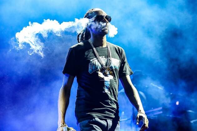 Bilder des Tages July 26, 2016 - Raleigh, North Carolina, U.S - Music artist SNOOP DOGG, whose real name is Cordozar Calvin Broadus Jr, brings his 2016 Summer Tour to the Coastal Credit Union Music Park at Walnut Creek in Raleigh, NC. Raleigh U.S. - ZUMAm114