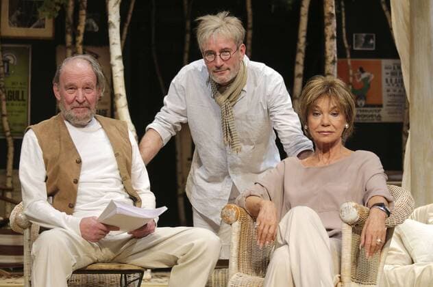 Michael Mendl, Heikko Deutschmann und Judy Winter bei der Fotoprobe zum Theaterstück Haus auf dem Land im St. Pauli Theater. Hamburg, 14.02.2017 Foto:xgbrcix xFuturexImage