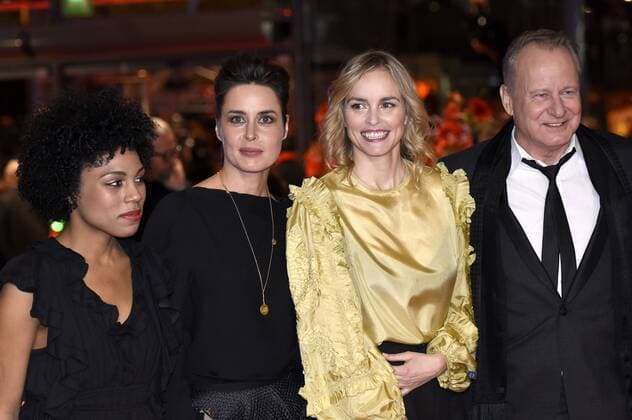 Isi Laborde-Edozien, Susanne Wolff, Nina Hoss and Stellan Skarsgard attending Return To Montauk premiere at the 67th Berlin International Film Festival Berlinale 2017 at Berlinale Palast on February 15, 2017 in Berlin, Germany. Foto:xC.xNiehausx xFuturexImage