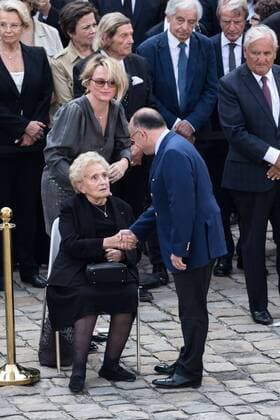 Paris, France le 5 juillet 2017 - Ceremonie d hommage national a Simone Veil aux Invalides. En presence de Claude et Bernadette Chirac et Bernard Cazeneuve.  Copyright: xAurelienxMorissardx