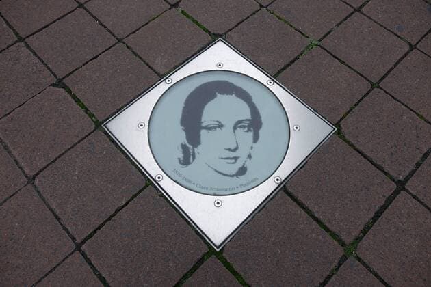04 08 2017 Bonn Bonngasse North Rhine Westphalia Way Famous Personalities in Bonn Bonn Bonngasse Way Famous Personalities Personalities famous Clara Schumann Pianist