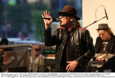 13 10 2017 xcex Germany Frankfurt trade Fair Fair Book Fair 2017 Rock musician Udo Lindenberg Live Concert and Book Signing its Image band stronger as the Time CE