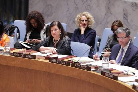 United Nations, New York, USA, October27 2017 - Maria Luiza Viotti, Chef de Cabinet to UN Secretary General Antonio Guterres During the Security Council Open debate on women, peace and security today at the UN Headquarters in New York.  Copyright: xLuizxRampelottox
