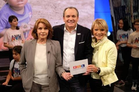 Senta Berger Wolfram Kons and Uschi Glas at RTL Spendenmarathon on 23 11 2017 in Koeln RTL Spendenmarathon 2017 in Koeln