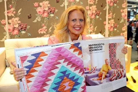 Heimtextil Frankfurt 2018 Barbara Schöneberger presented their home collection Barbara in the framework of the exhibition home textile on 10 01 2018 in Frankfurt Main