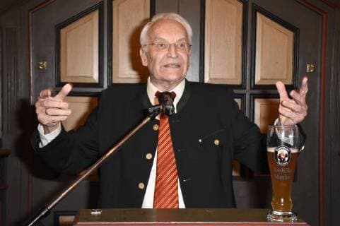 Edmund Stoiber at the new year reception of the CSU of München Süd and Mitte in the Ratskeller Munich 24 01 2018 Foto:xP.xSchönbergerx xFuturexImage