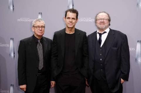 Gebhard Henke, Tom Tykwer and Stefan Arndt at the German television award 2018 in Palladium Cologne 26 01 2018 Foto:xS.xGabschx xFuturexImage