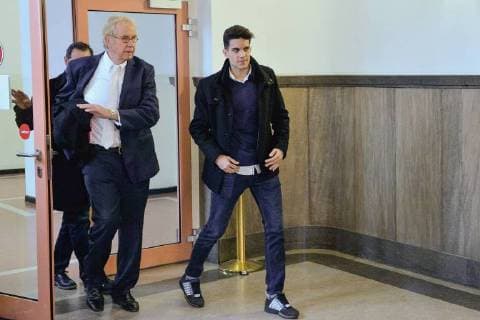 Criminal proceedings against the alleged BVB assassin Sergey W on 29 01 2018 in the District Court in Dortmund Marc Bartra on the way to the courtroom xAGx