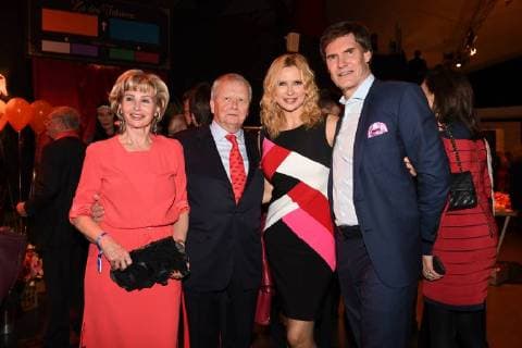 Wolfgang Porsche with girlfriend Claudia Hübner and Veronica Ferres with husband Carsten Maschmeyer 60 Michael Käfer post Palace s birthday celebration party Munich 02 February 2018