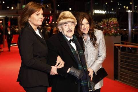 Artur Brauner and Alice Brauner attending the opening ceremony with the Isle of dogs premiere at the Berlin International Film Festival Berlinale 2018 68th at Berlinale Palace on February 15 2018 in Berlin Germany Foto:xD.xBedrosianx xFuturexImage