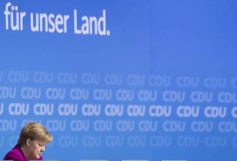 Chancellor Angela Merkel CDU recorded at the 30th party congress of the CDU Germany in Berlin 26 02 2018 Berlin Germany Copyright: xFlorianxGaertner photothek.netx