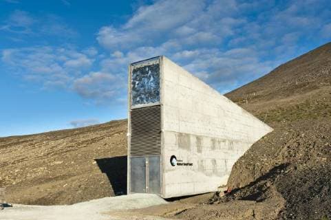 Entrance Svalbard Global Seed Vault World Seed Vault at Longyearbyen Svalbard Svalbard Norway Europe Copyright: imageBROKER StefanxAuth iblsau04609812.jpg