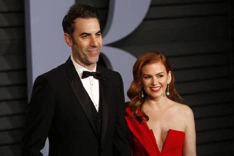 Sacha Baron Cohen and Isla Fisher at the Vanity Fair Oscar Party 2018 on the occasion of the 90 Academy Awards at the Wallis Annenberg Center for Performing Arts Beverly Hills 04 03 2018 Foto:xR.xWagnerx xFuturexImage