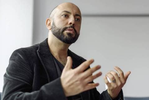 Politician Ferat Kocak The left during an interview in Berlin snapshot photography F Boillot