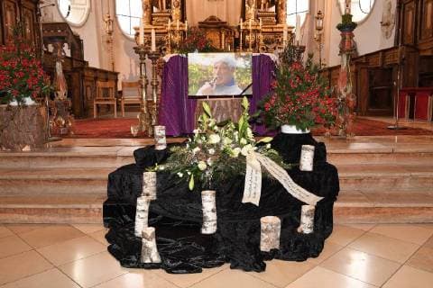Commemoration in the church Commemoration service for Siegfried Rauch Church Commemoration of the community Habach near Murnau 19 03 2018
