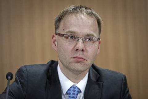 19 03 2018 Berlin Germany Press Conference of the Alternative Party for Germany AfD on the topic of Syria travel by AfD politicians Photo Dr Christian Blex Teacher Party politician Alternative for Germany AfD and member of the state parliament of North Rhine-Westphalia MR: N