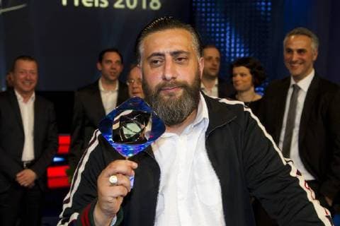 Kida Khodr RAMADAN actor Final photo with the prize-winners 54 Awarding of the Adolf Grimme Prize Adolf Grimme Prize Grimme price in Marl 13 04 2018