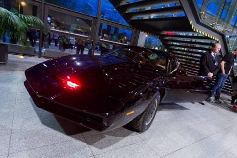 Wetzlar David Hasselhoff at his concert 30 Years Looking for freedom Neighbor of KITT from the series Knight Rider in the exhibition for the tour of David Hasselhoff 30 Years Looking for freedom in the Rittal Arena Wetzlar Germany 18 April 2018 Copyright: xSocher xEibner-Pressefotox EP_kso