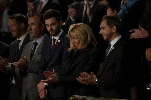 French President Emmanuel Macron delivers a joint address to the United States congress at the United States Capitol in Washington, DC on April 25, 2018. Copyright: x©2018xConsolidatedxNewsxPhotosxAllxRightsxReservedx