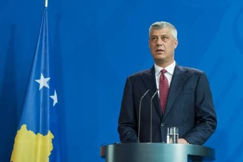 Berlin Merkel welcomes Hashim Thaci President of the Republic of Kosovo Hashim Thaci Chancellor Merkel welcomes the President of the Republic of Kosovo Hashim Thaci Copyright: xUwexKoch xEibner-Pressefotox EP_ukh
