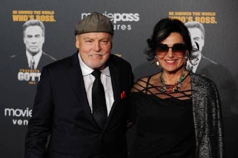 Rendezvous With John Travolta GOTTI during the 71st Annual Cannes Film Festival on May 15,2018 in Antibes at Hotel Du Cap. Stacy Keach and Malgosia Tomassi attend the partys Variety Cinema Icon award honoring the legendary career in film and television John Travolta