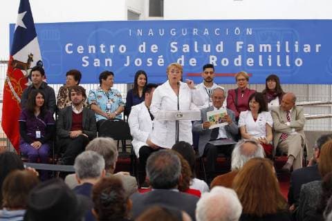 Valparaiso 01 December 2017 The President of the Republic Michelle Bachelet inaugurates the new Cesfam el Rodelillo Family Health Center that will benefit 20 thousand people in the commune of Valparaiso Sebastian Cisternas Aton Chile Valparaiso Chile Aton 323877  Copyright: SEBASTIANxCISTERNAS ATONxCHILE.