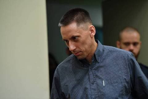 428 Negotiation day in the NSU trial The defendant Ralf Wohlleben arrives on Tuesday 05 06 2018 at the district court in Munich for the 428 days of the NSU trial