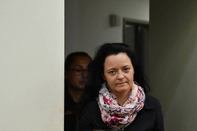 428 Negotiation day in the NSU trial The defendant Beate Zschaepe arrives on Tuesday 05 06 2018 in the district court in Munich for the 428 days of negotiations in the NSU trial