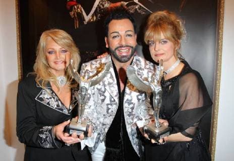 Gloeckler Party 29 11 2009 Singer Bonnie Tyler Gaynor Hopkins Fashion Designer Harald Gloeckler Glöckler Glööckler Nastassja Kinski nastassja Aglaia Nakszynski at the first ceremony of his Harald Glöckler Engel as part of his Christmast Party in his Show Room Heerstrasse 2 Berlin 29 11 2009