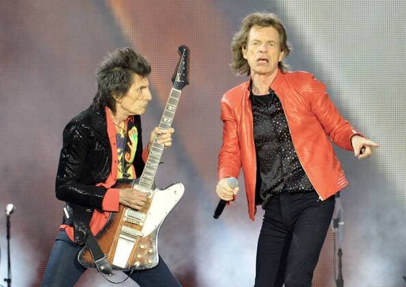22 06 2018 xlakx Music Rolling Stones Berlin 2018 emspor v l The Rolling Stones with their guitarist Ron Wood and singer Mick Jagger give a concert on 22 06 2018 in the Olympic Stadium Berlin Music Rolling Stones Berlin 2018
