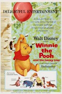 Animated Film, Winnie the Pooh and the Honey Tree (Disney Buena Vista, 1966). Poster File Reference 33595_818THA Hollywood CA USA  Copyright: xCinemaxLegacyxCollection ThexHollywoodxArchivex 33595_818THA