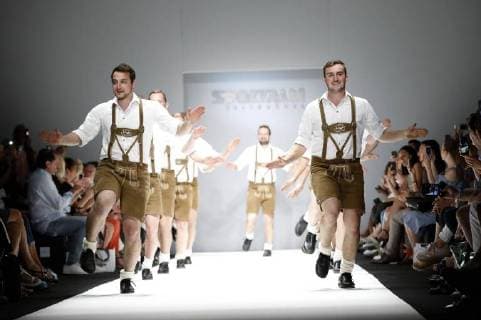 Schuhplattler at the Sportalm Kitzbühel Fashion Show as part of the MBFW at the Fashion Week Berlin Spring Summer 2019 at E Werk Berlin 04 07 2018 Foto:xS.xGabschx xFuturexImage