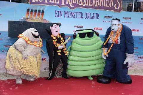 Walking Acts at the German premiere of the movie Hotel Transsilvanien 3 A monster holiday at the Cinestar IMAX at the Sony Center in Berlin on 08 07 2018