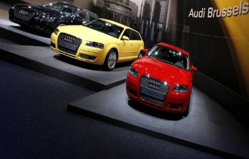- BRUSSELS, BELGIUM : Brand new Audi A3 pictured during the official launch of the Audi A3, in the former VW Forest Vorst, wich is now Audi Brussels plant , Wednesday 30 May 2007 in Brussels. BENOITxDOPPAGNE  x6793401x