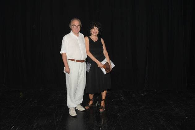 Second of four days to the series of events A celebration for Michael Köhlmeier in the context of the Salzkammergut Festival Weeks in the Gmunden City Theater This picture shows the writer Michael Köhlmeier and his wife Monika Helfer 2018 Second of four days to the event series A celebration for Michael Köhlmeier in the context of the Salzkammergut Festival Weeks in the Stadttheater Gmunden