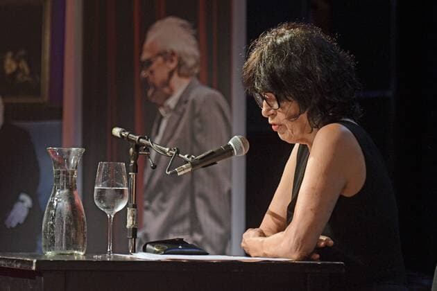 Third of four days to the event series A celebration for Michael Köhlmeier as part of the Salzkammergut Festival Weeks in the Gmunden City Theater This picture shows the Austrian writer Monika Helfer 2018 Third of four days to the event series A celebration for Michael Köhlmeier as part of the Salzkammergut Festival Weeks in the Gmunden City Theater