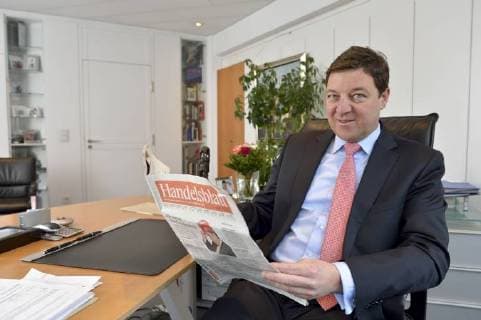 Handelsblatt Readers Munich 12 02 2014 Handelsblatt Reader Dr Marcus Lingel personally liable partner of Merkur Bank in Munich Munich Bavaria Germany Copyright: argumx xThomasxEinberger