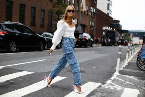 Charlotte Groeneveld posing on the street outside the Monse show during New York Fashion Week - Sept 7, 2018 - NYFW: Spring 2019 Street Style Day 2, New York City New York United States  Copyright: xValentinaxRanierix h_00540796