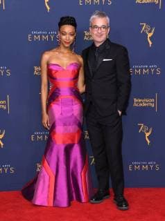 08 September 2018 - Los Angeles, California - Sonequa Martin-Green, Alex Kurtzman. 2018 Creative Arts Emmys Awards - Press Room held at Microsoft Theater. Photo Credit: Birdie Thompson AdMedia 229869 2018-09-08 CA Los Angeles Etats-Unis  Copyright: xAdMediax STAR_229869_034
