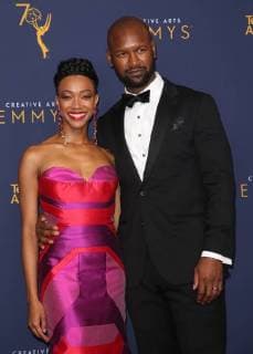 08 September 2018 - Los Angeles, California - Sonequa Martin-Green and Kenric Green. 2018 Creative Arts Emmys Awards held at Microsoft Theater. Photo Credit: F. Sadou AdMedia 229901 2018-09-08 CA Los Angeles Etats-Unis  Copyright: xAdMediax STAR_229901_068