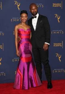08 September 2018 - Los Angeles, California - Sonequa Martin-Green and Kenric Green. 2018 Creative Arts Emmys Awards held at Microsoft Theater. Photo Credit: F. Sadou AdMedia 229901 2018-09-08 CA Los Angeles Etats-Unis  Copyright: xAdMediax STAR_229901_069