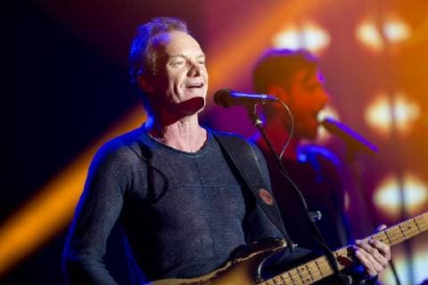 Hamburg 6 October 2016 Sting Gordon Matthew Thomas Sumner during the German Radio Prize 2016 at Hamburger Schuppen 52