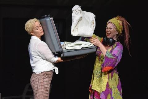 Gesine Cukrowski Marion Kracht at the photo sample for the play Welcome to the Hartmanns in the Comedy on the Kurfürstendamm in the Schiller Theater in Berlin on 19 09 2018